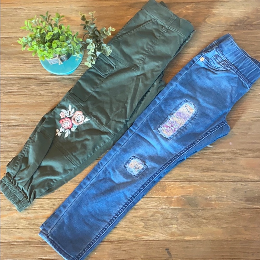 Justice pants bundle Sz 6